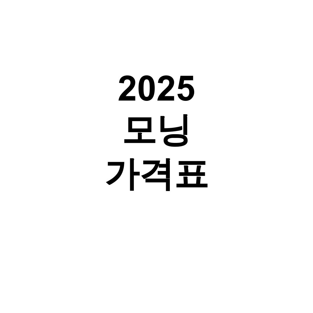 2025 모닝 가격표