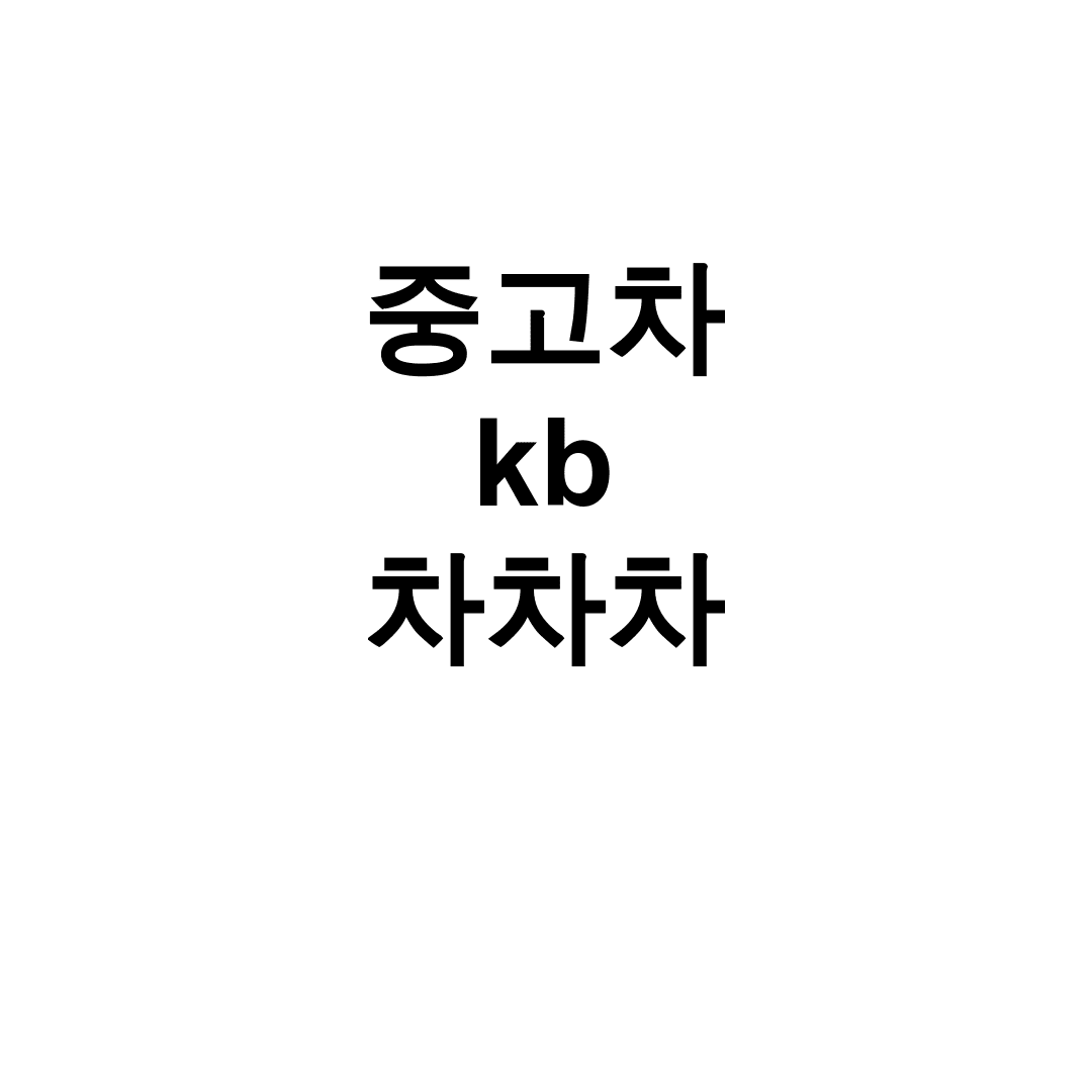 중고차 kb 차차차