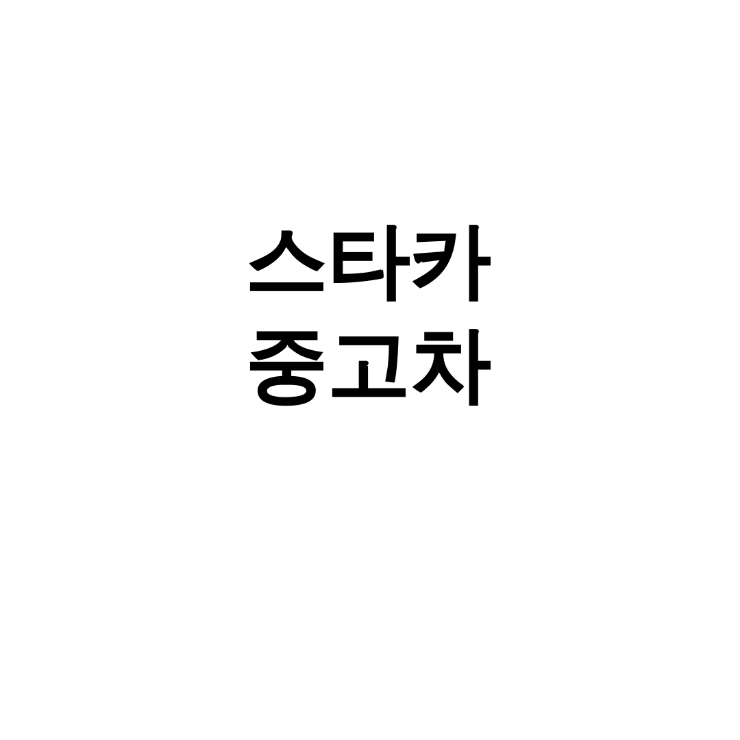 스타카 중고차