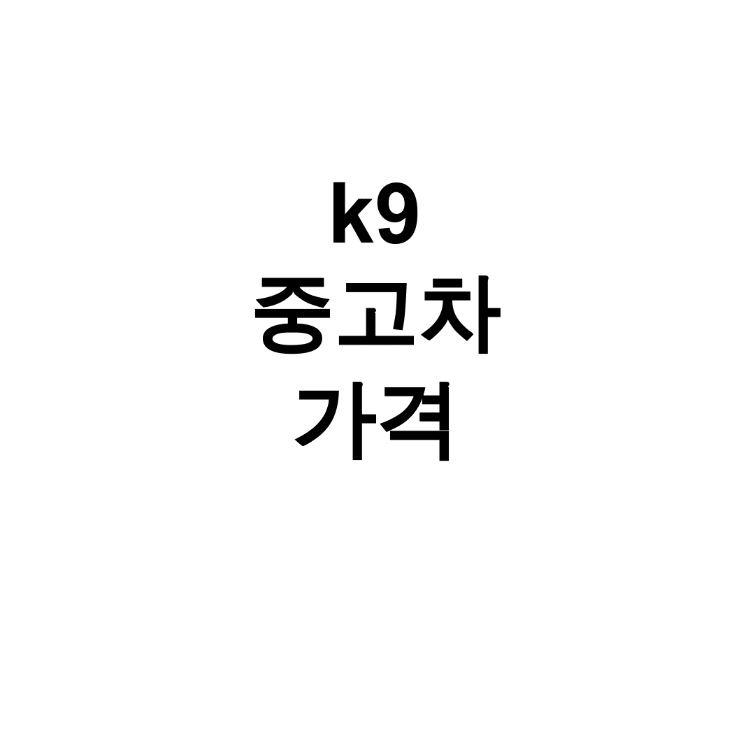 k9 중고차 가격
