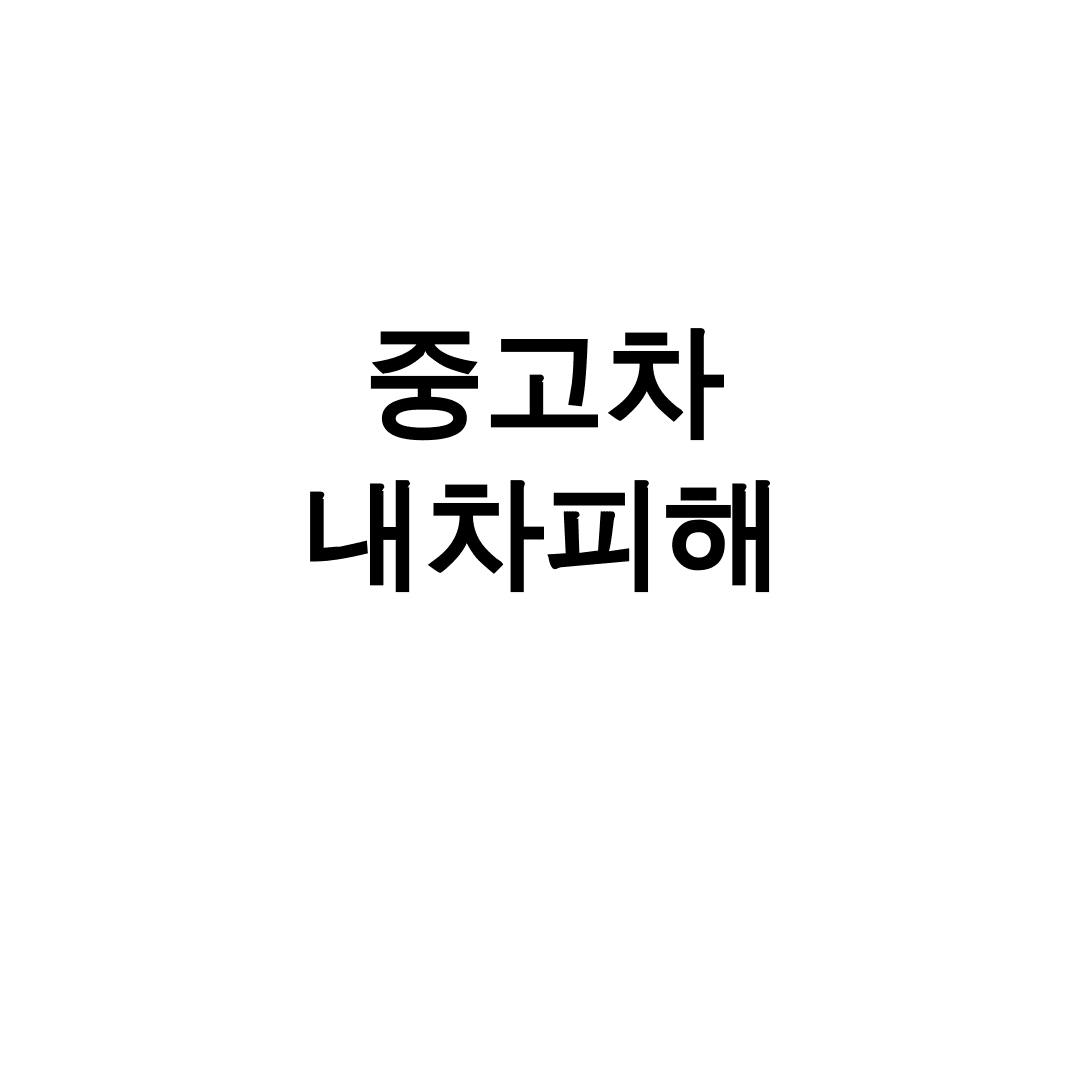 중고차 내차피해